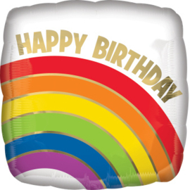 Birthday Gold Rainbow