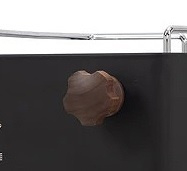Knop stoomkraan QM4100 Pippa Walnoot
