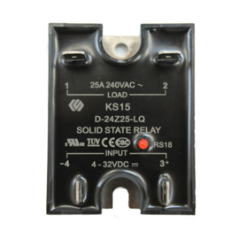 Solid state relais 25amp 220/4-32VDC