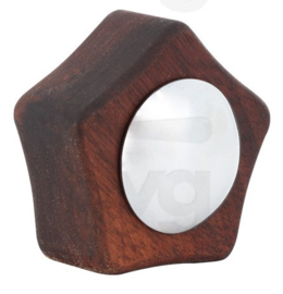 Draaiknop stoomkraan Walnoot 6x6mm