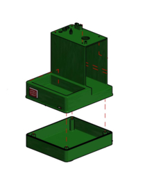 Behuizing en onderzijde QuickMill 800 serie GROEN