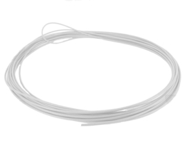 Kabel wit 1,5 mm glas/silicone 25 cm