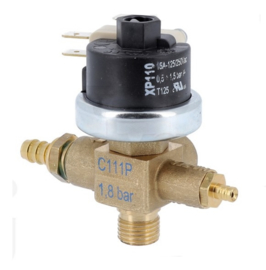 Pressure switch 1/4" incl. empty and safety valve