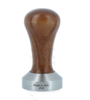 Tamper ø49mm RVS met walnoten handvat