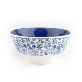 Melamine Bowl Indigo Lace