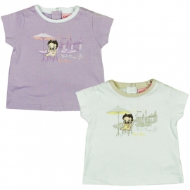 Betty Boop baby t-shirt lila  RESTANT VERKOOP
