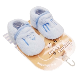 Soft Touch baby slofje I love mum blauw - 6 tot 12 mnd