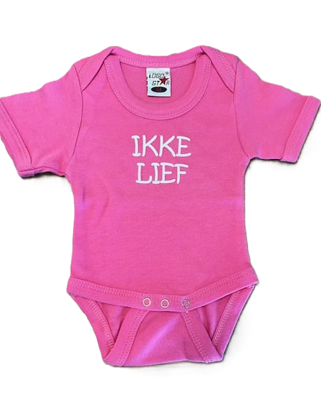 Romper - roze - ikke lief - maat 56 - new born