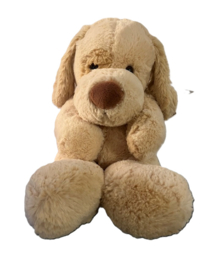 Pluche knuffel hond met grote snuit