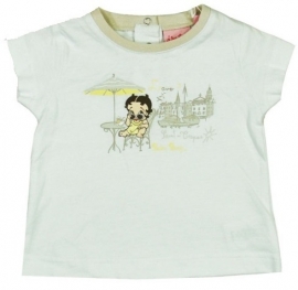 Betty Boop baby t-shirt wit RESTANT VERKOOP