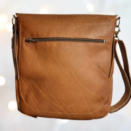 Ibiza style tas Amy cognac