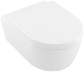 Toilet Wandwc Villeroy & Boch Avento diepspoel zonder spoelrand (rimless) 37x53cm wit uitlaat horizontaal (PK)