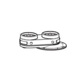 Vaillant schouw adapter 80/80