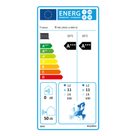 Lucht/water warmtepomp 10 kW Vaillant AroTherm Plus Upgrade VWL 105/8.1 A S2 - 400V