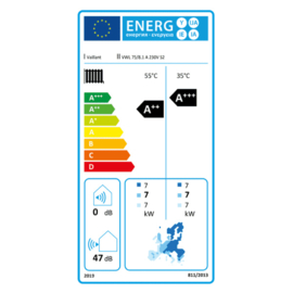 Lucht/water warmtepomp 7 kW Vaillant AroTherm Plus Upgrade VWL 75/8.1 A S2 - 230V