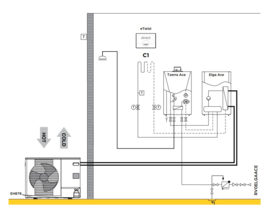 Hybride warmtepomp 4 kW Remeha Elga Ace
