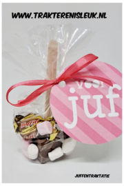 Chocolade melk Traktatie  Juf