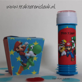 Super Mario Traktatie Doosje met  Bellenblaas