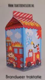Brandweer melkpakje Traktatie