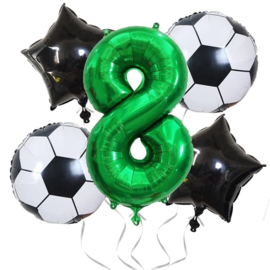 Voetbal  Ballonnen Set Cijfer  8