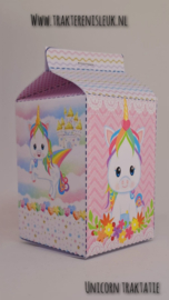 Unicorn Melkpakje Traktatie motief 2