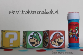 Super Mario Kubus Traktatie met bellenblaas