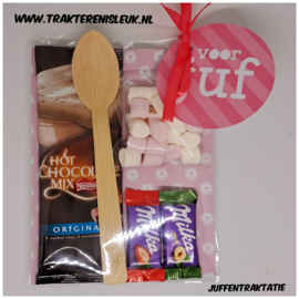 Juffen of Meester Traktatie Chocolade Melk