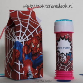 Spiderman Melkpakje Traktatie met  Extra bellenblaas