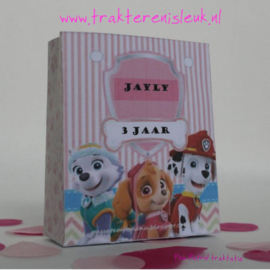 Paw Patrol Traktatie Tasje Roze