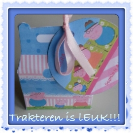 Peppa Pig  Traktatie Tasje blauw