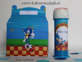 Sonic  Traktatie  Tasje met Bellenblaas