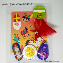 Sinterklaas Traktatie  met stickervel
