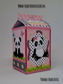 Pandabeer Melkpakje Traktatie motief 2