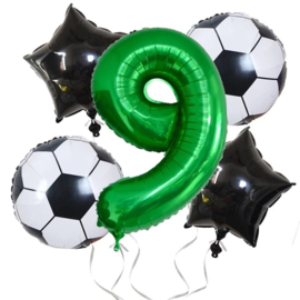 Voetbal  Ballonnen Set Cijfer  9