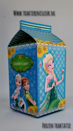 Frozen Melkpakje Traktatie motief 3