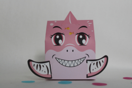 Baby Shark Traktatie Roze motief 1