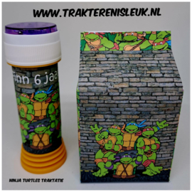 Ninja Turtles Traktatie  Doosjes met bellenblaas