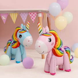 Unicorn Folie Ballon Blauw