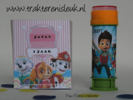 Paw Patrol Traktatie Tasje met Bellenblaas