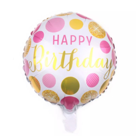 Happy Birthday Folie Ballon Motief 2