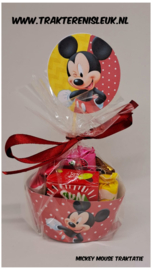 Mickey Mouse Snoep Traktatie Motief 3 (rood)