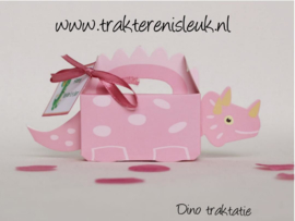 Dino Traktatie Roze met of zonder bellenblaas