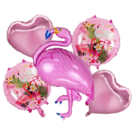 Flamingo Folie Ballonnen Set Roze