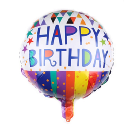 Happy Birthday Folie Ballon Motief 4
