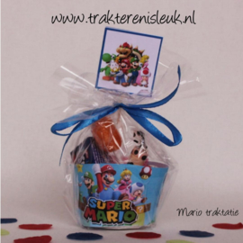 Super Mario  Snoep Traktatie blauw