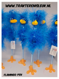 Blauwe Flamingo Pen Traktatie