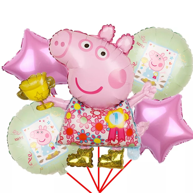 Peppa Pig Folie Ballon Motief 3
