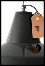 VERKOCHT! Grote industriële emaille lamp. Louis Poulsen! Absolute nieuwstaat!