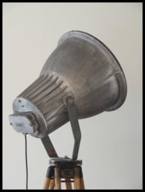 VERKOCHT! Stoere industriële Philips statief lamp! Zeer zeldzaam model!