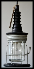 Stoere oude looplamp, stoere garagelamp. (nog 1 beschikbaar)